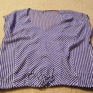Charlotte russe stripe top size L
